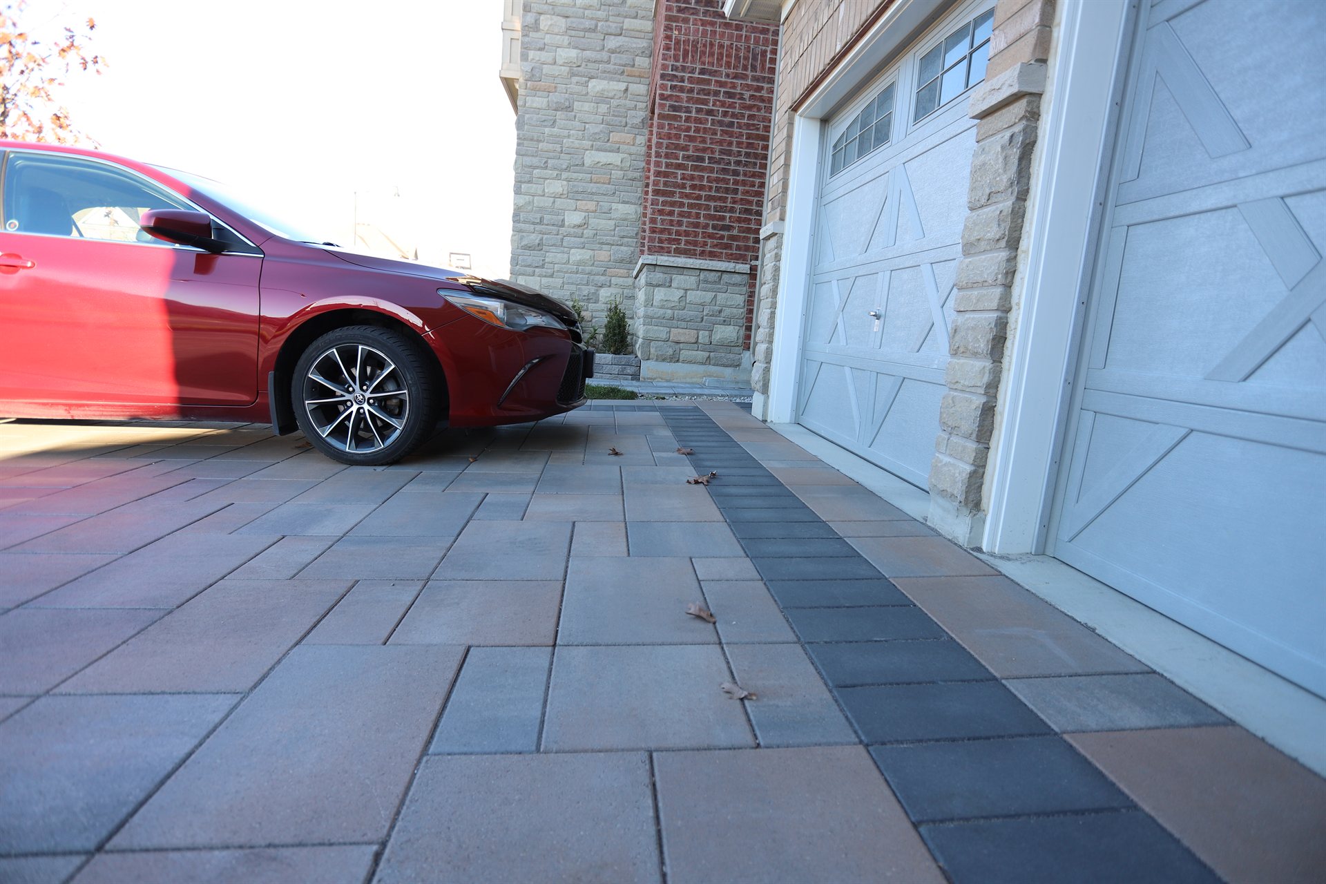 Interlocking driveway in Caledon